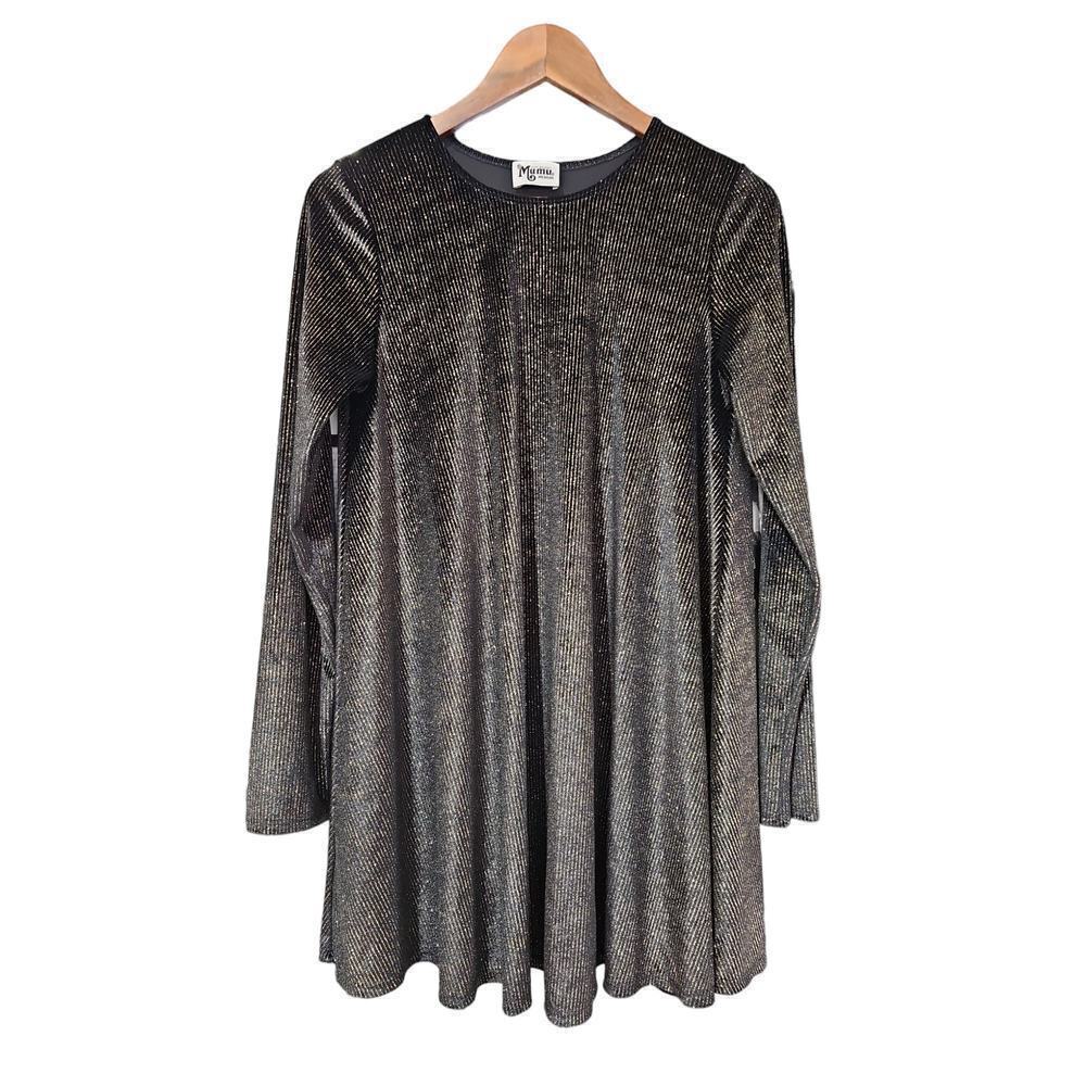 Show Me Your Mumu Tyler Tunic Dress Golden Glam Size M - Picture 6 of 9